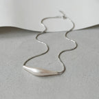 Silver-Tone Snake Chain Pendant Necklace